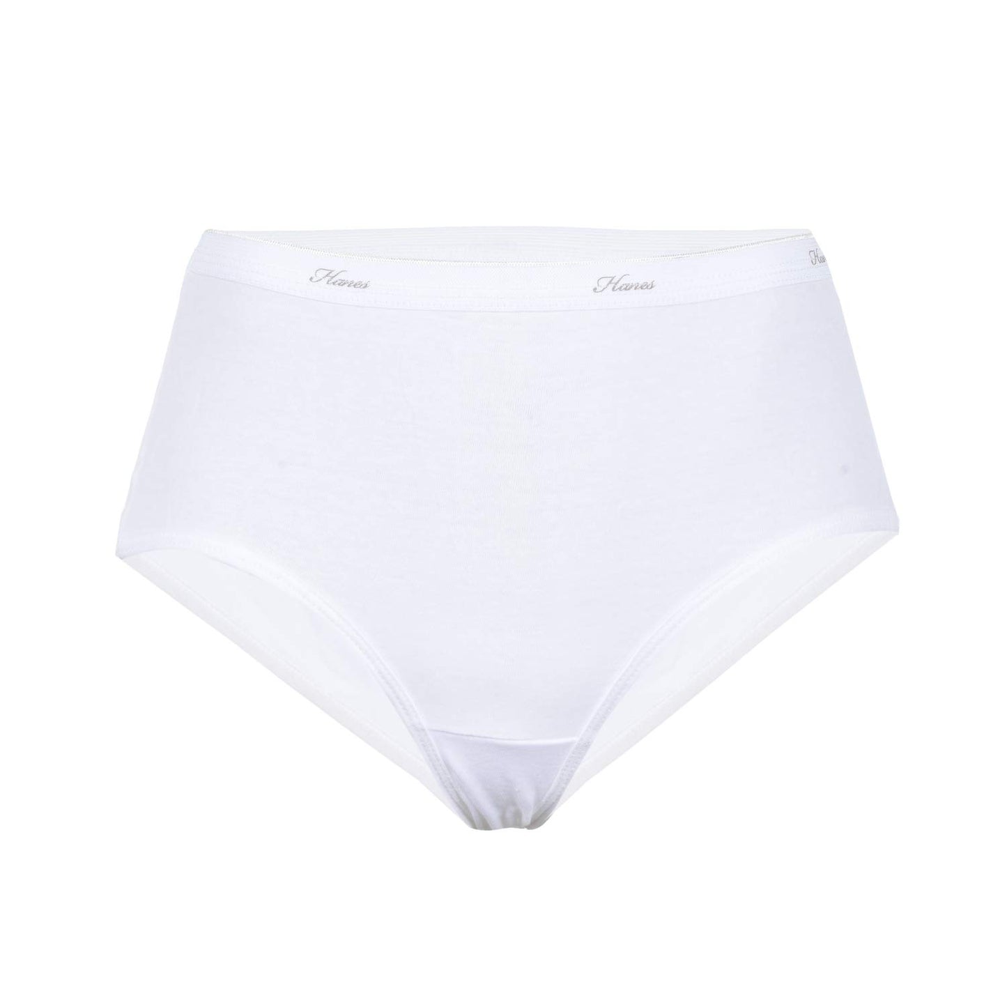 Hanes Women's 6 Pack Core Cotton Brief Panty (9, White)