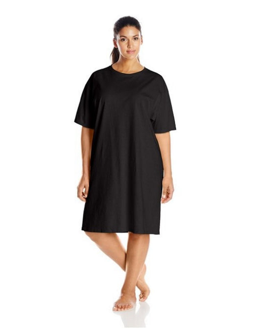 Hanes Womens Wear Around Nightshirt (Pack of 2) (Black)