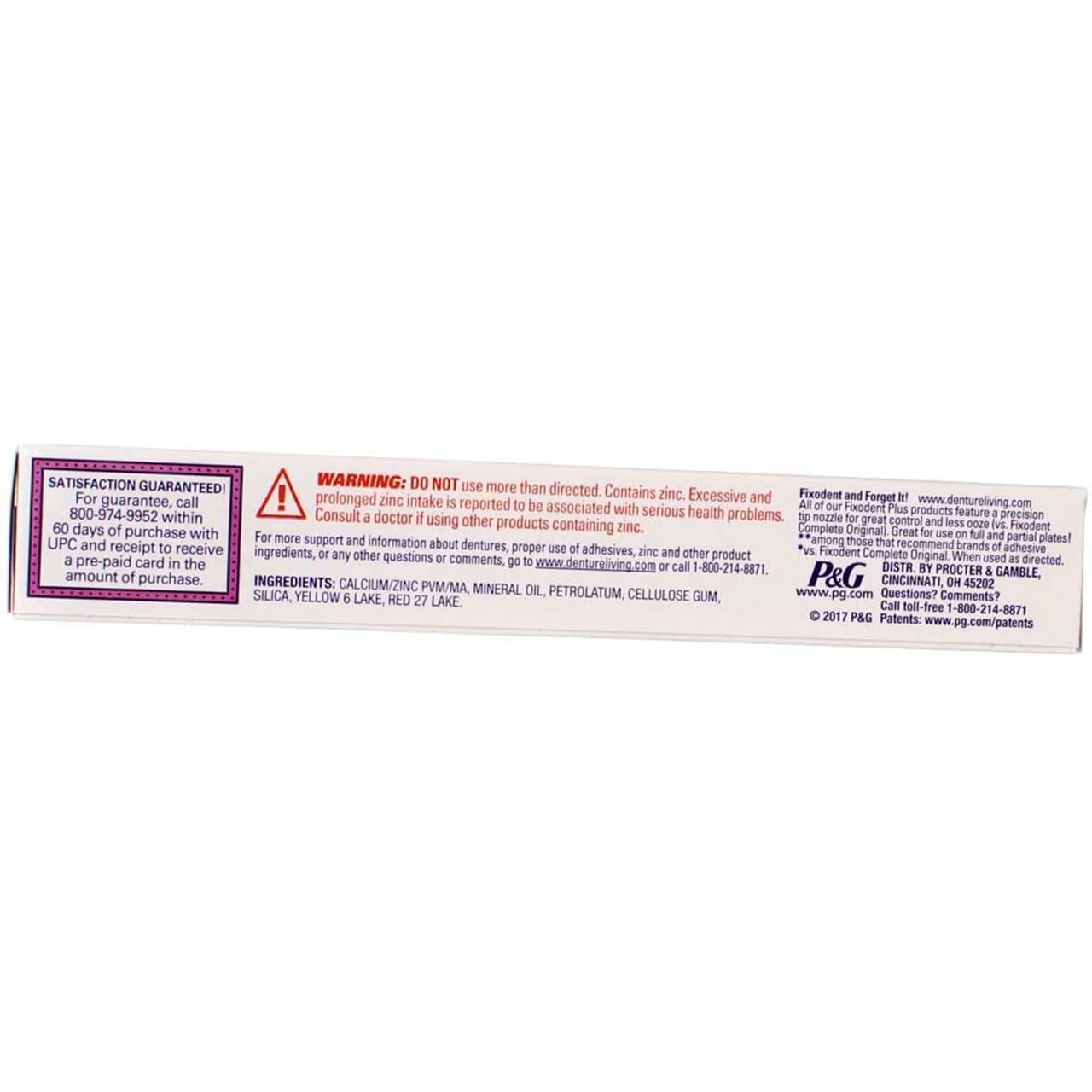 Fixodent Plus Denture Adhesive Cream 2 oz (Pack of 9)