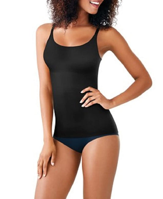 Maidenform womens Cover Your Bases Smoothtec Camisole Dm0038 Shapewear Top, Black, Small US