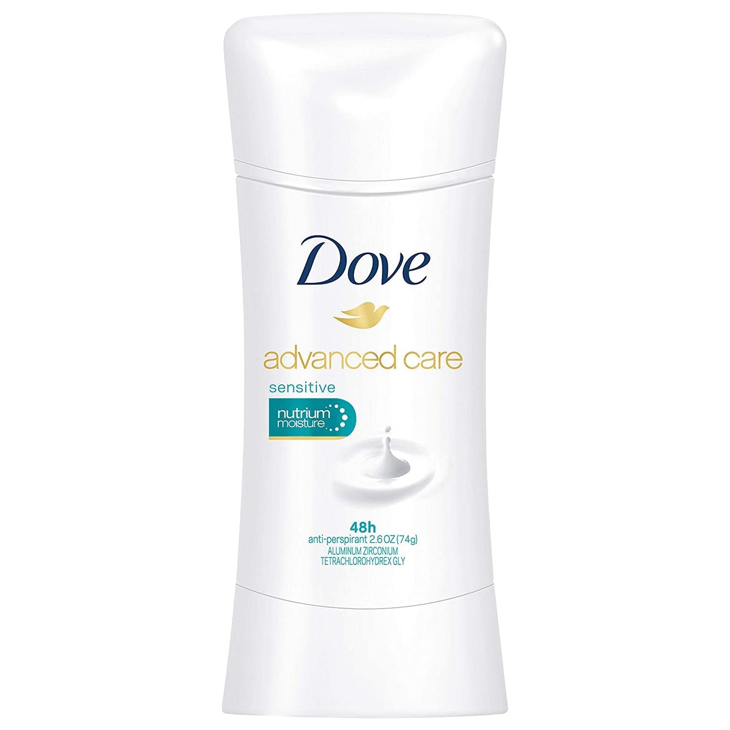 Dove Deodorant 2.6 Ounce Anti-Perspirant Sensitive Stick, 3 Pack, Unscented