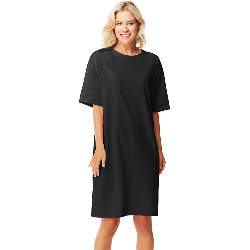 Hanes Women's Wear Around Slim Collar Black