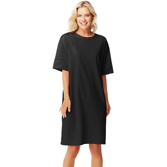 Hanes Women's Wear Around Slim Collar Black