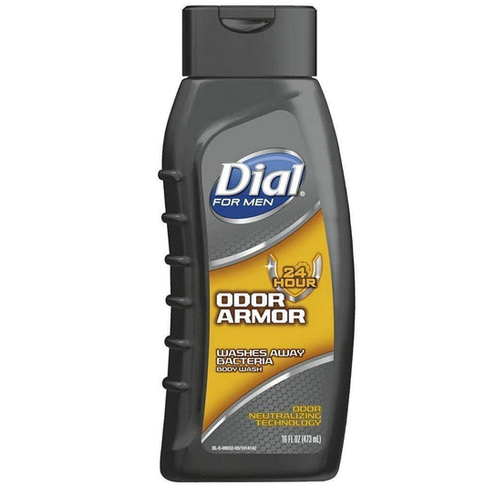 Dial for Men Antibacterial Body Wash, Odor Armor 16 oz