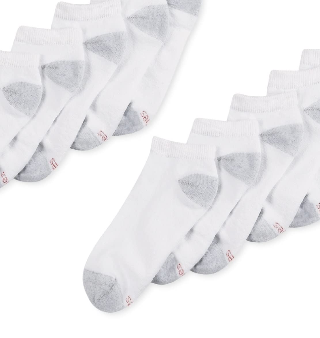 Hanes Platinum 10-Pack Low Cut Socks White 10-13 (US Men's 6-12 Shoe Size)