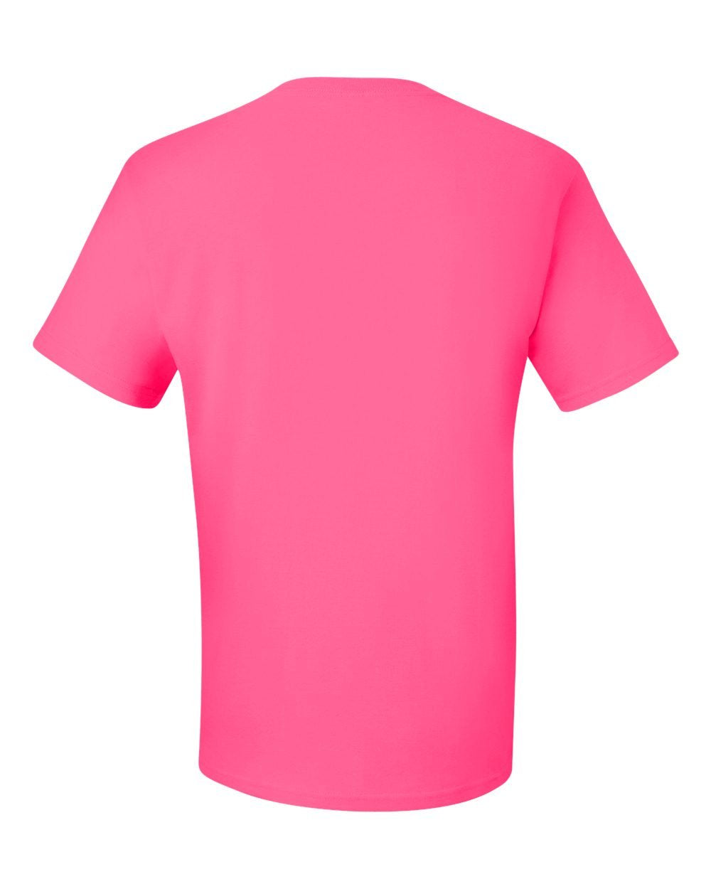 Jerzees Men's Shoulder To Shoulder Taping T-Shirt, X Large, Neon Pink