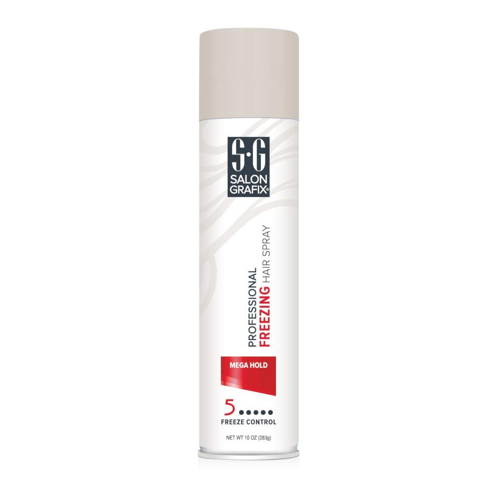 Salon Grafix Professional Freezing Hair Spray, Mega Hold, 10 oz (Pack of 3)