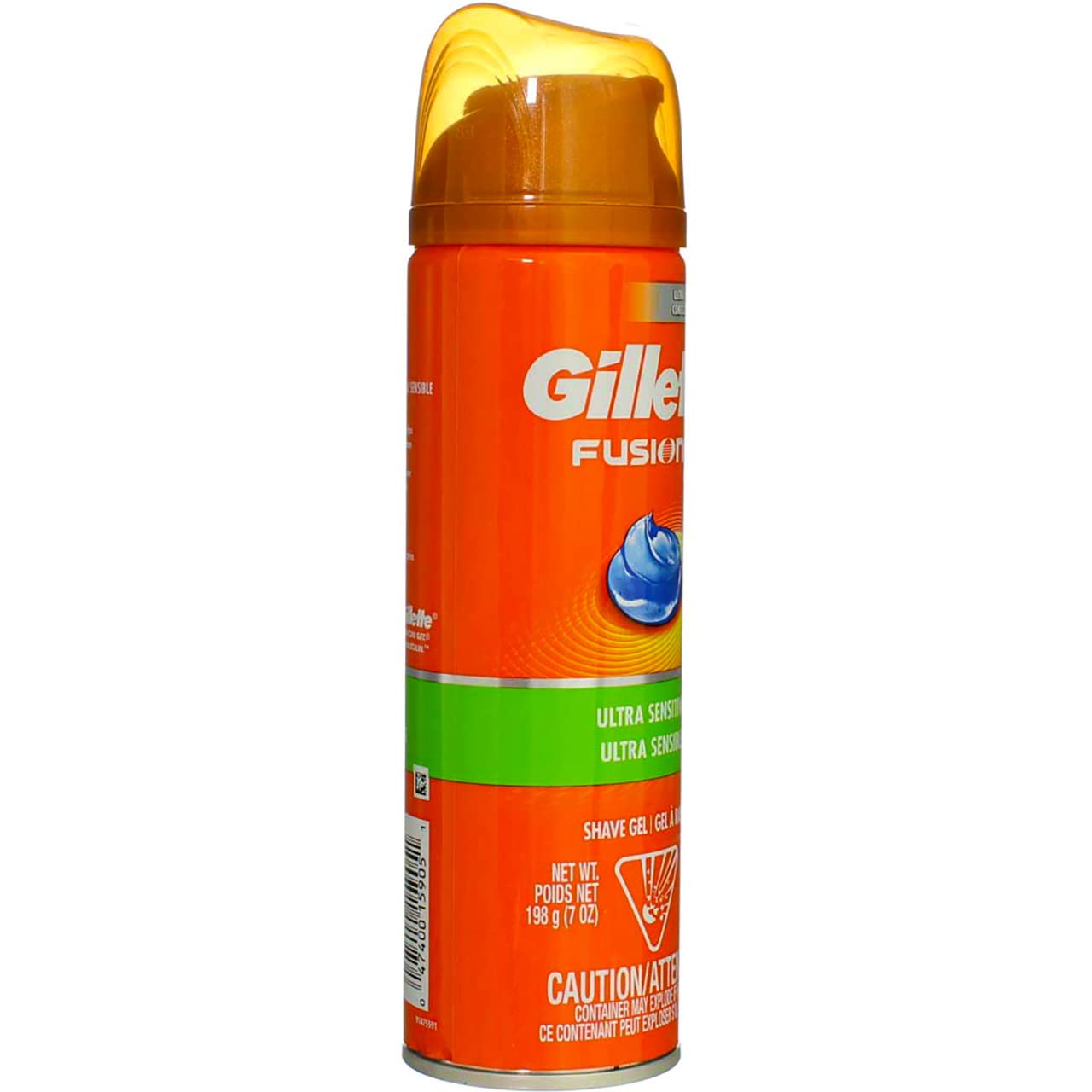 Gillette Fusion Shave Gel Ultra Sensitive 7 Ounce (207ml) (2 Pack)