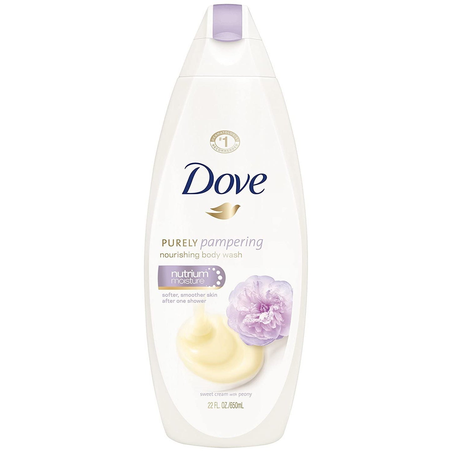Dove Purely Pampering Nourshing Body Wash, Sweet Cream & Peony 22 oz (Pack of 9)