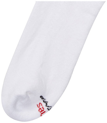 Hanes Men's Big and Tall Active Cool 12-Pack Crew Socks (10-13 (Shoe size 12-14), White)