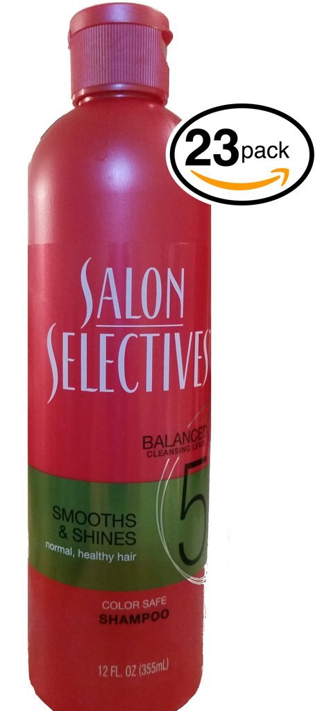 (PACK OF 23 BOTTLES) Salon Selectives LEVEL 5, Color-Safe Shampoo. Enhances Normal Hair, making it Thicker, Smoother, Shinier, & More Manageable! PH Balanced Formula! (23 Bottles, 12oz Each Bottle)