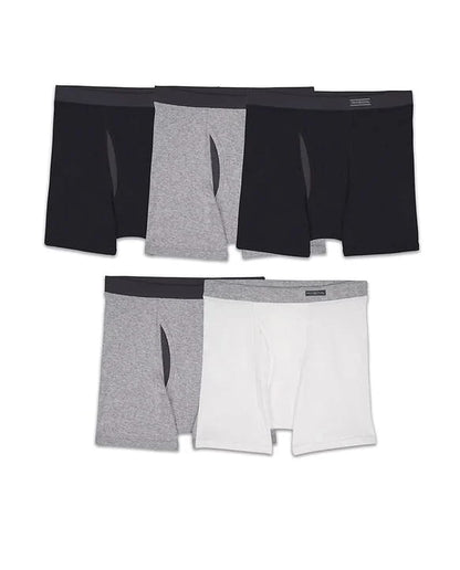Fruit of the Loom Boys CoolZone Assorted Boxer Briefs 5-Pack, XL, Assorted