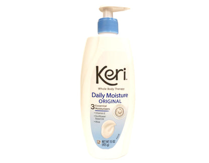Keri Whole Body Therapy Daily Moisture, Original, 15 Ounce, (Pack of 4)