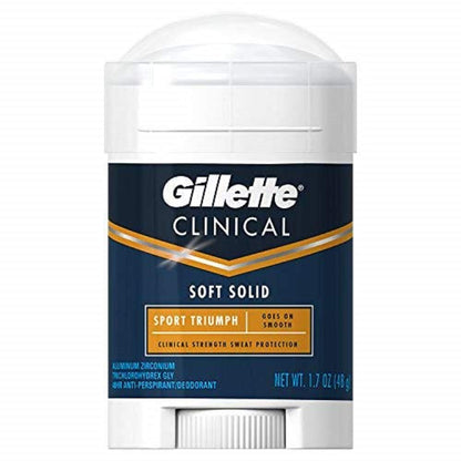 Gillette Clinical Clear Gel Sport Power Rush Antiperspirant and Deodorant, 1.6 oz Packaging may Vary