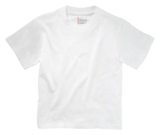 Hanes Boys 5 pack 100% Preshrunk Tagless cotton crew neck undershirt, L 14-16