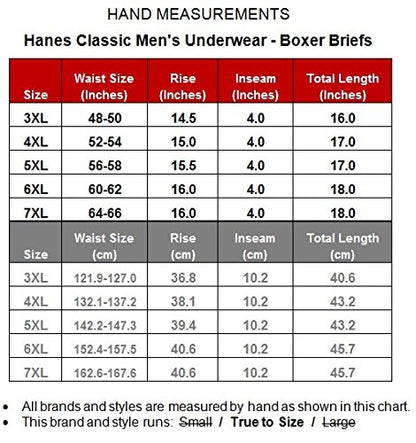 Hanes Big Men's Underwear Cotton BOXER BRIEFS 6-Pack Blacks/Gray 5XL #1227