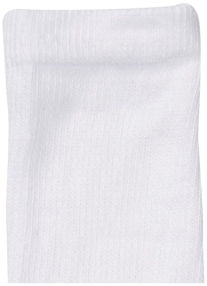 Hanes Men's Active Cool 12-Pack Crew Socks (24 Pairs, Shoe: 6-12 (Normal Size), White)