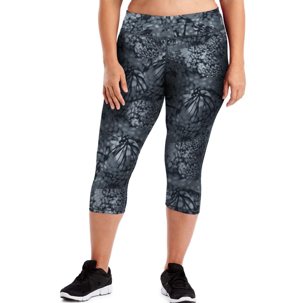 JUST MY SIZE womens Active Stretch Capri Pants, Wingspan Plum Dream, 5X US