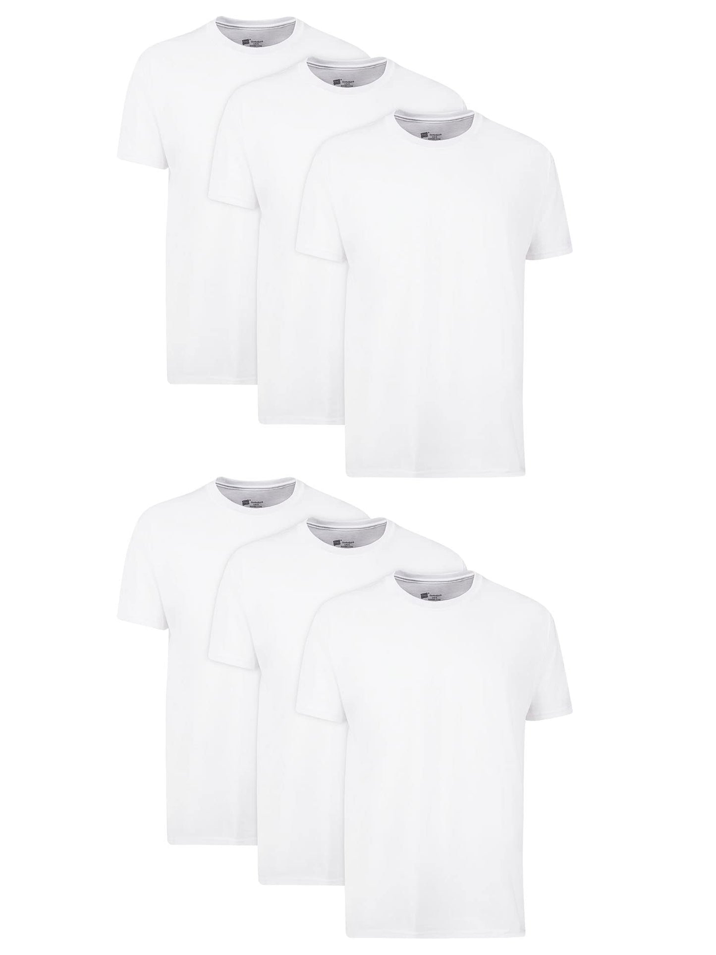 Hanes Men Men's Cotton Undershirt, Moisture-Wicking Crew Tee Undershirts, Multi-Packs