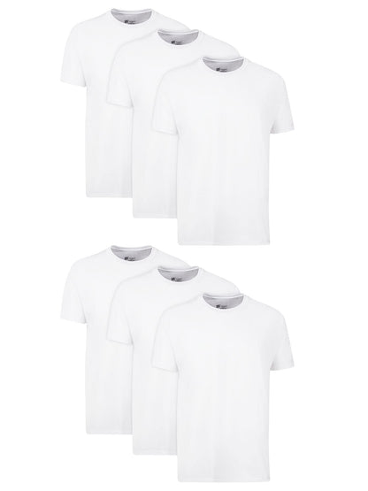 Hanes Men Men's Cotton Undershirt, Moisture-Wicking Crew Tee Undershirts, Multi-Packs