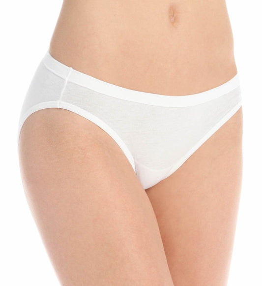 Hanes Women's 8Pack 100% Cotton Bikini Underwear Ladies Panties, White 9