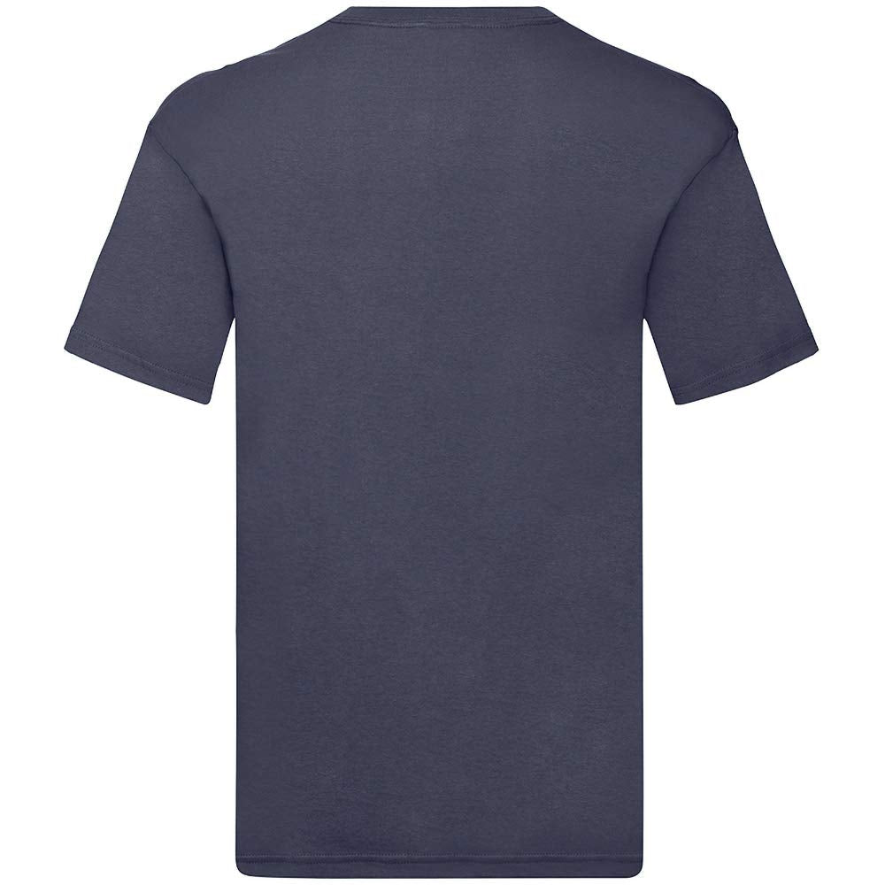 Fruit of the Loom.. Mens Original V Neck T-Shirt (4XL, Black)