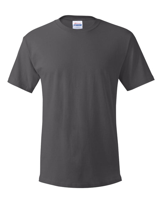 Hanes Men's 4Pack Crew Neck Tagless Black-Grey Undershirts Crewneck T-Shirt 5XL