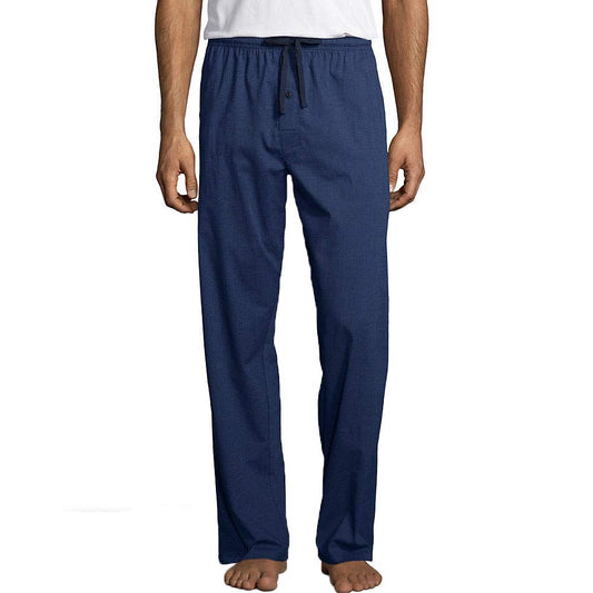 Hanes Men's Sleep Stretch Woven Pajama Pant, Denim, Large