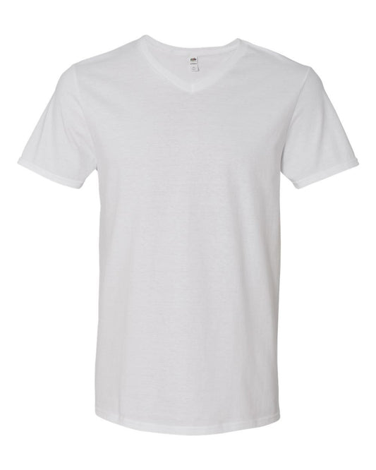 Fruit of the Loom SFVR Sofspun T-Shirt (White, Small)
