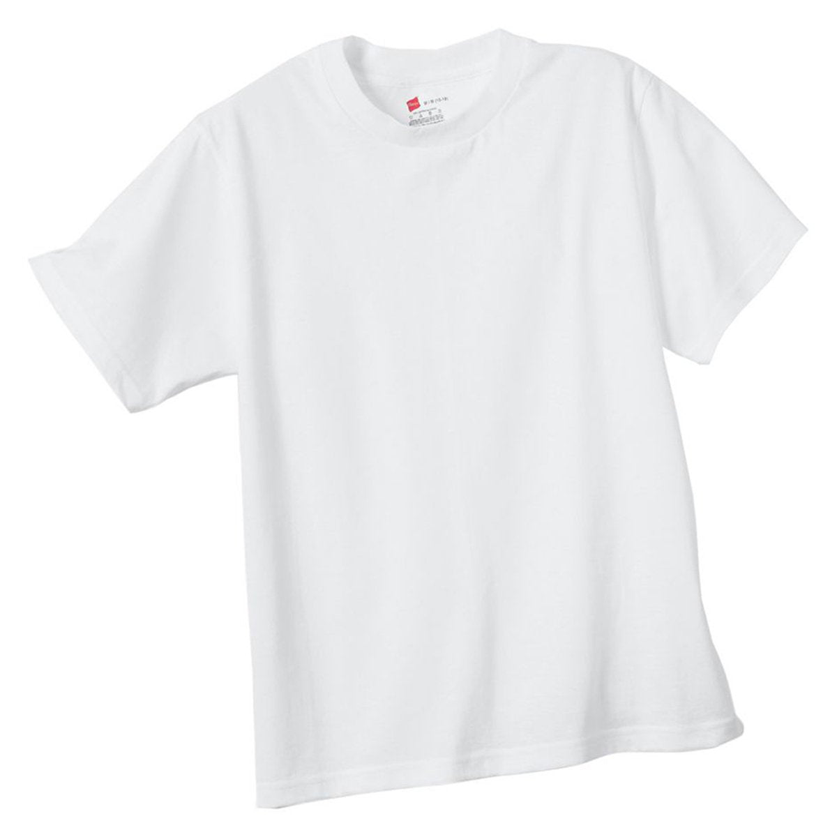 Hanes Big Boys' Crew Style Undershirt, White, X-Large(Pack of 4)