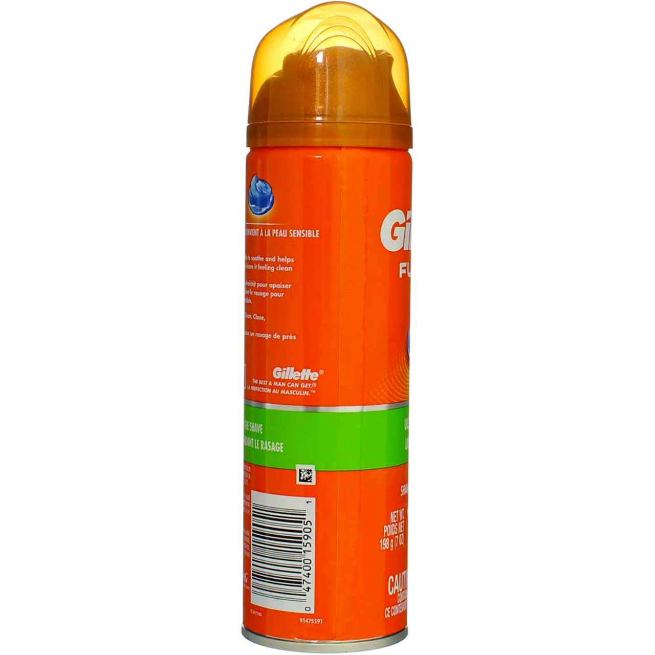 Gillette Fusion Shave Gel Ultra Sensitive 7 Ounce (207ml) (2 Pack)
