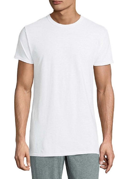 Fruit of the Loom Men's 2pk Breathable Cotton Micro-mesh Crew, White, Small