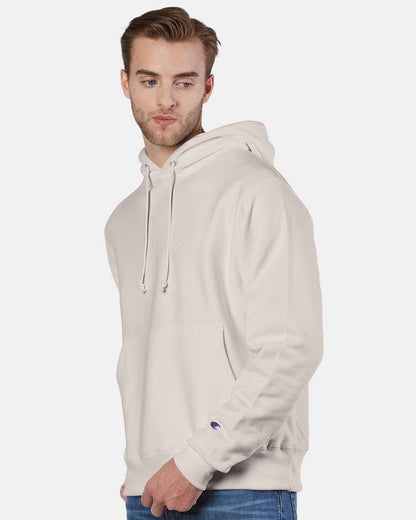 Champion Mens Reverse Weave Hooded Sweatshirt, 3XL, Sand