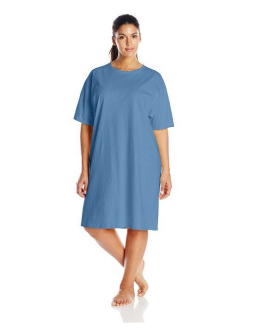 Hanes Womens Wear Around Nightshirt (Pack Of 2) (Blue)