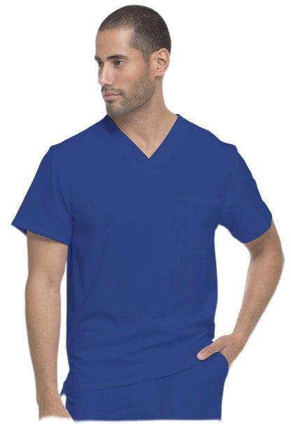 Dickies EDS Essentials Men Scrubs Top Tuckable V-Neck Plus Size DK635, 2XL, White