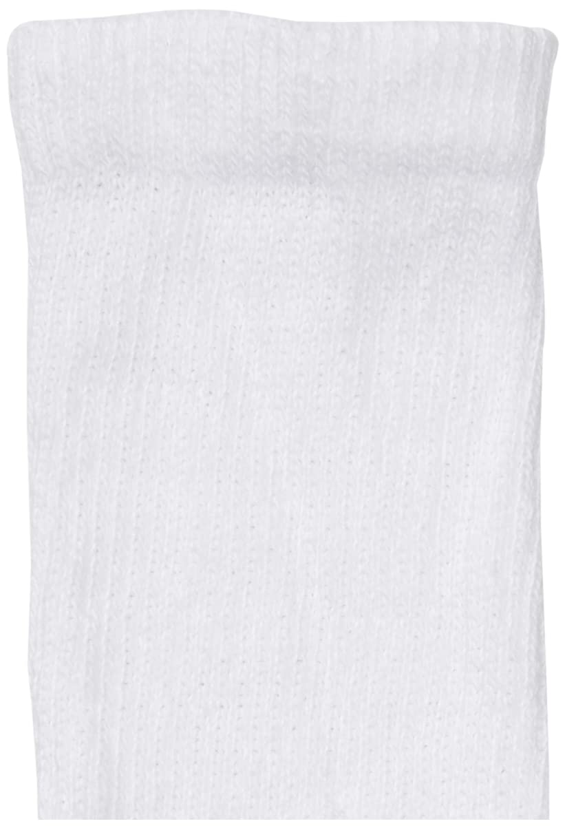 Hanes Men's 12 Pack Over-the-Calf Tube Socks, White, 10-13 (Shoe Size 6-12)