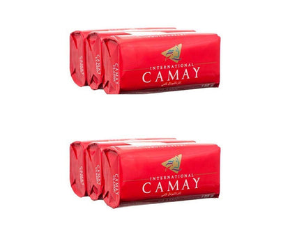Camay CLASSIC Softly Scented Bar Soap (PACK OF 6) All-in-one exfoliating and moisturizing soap Leaves Skin Smooth & Radian! Great for Hands, Face & Body! (6 Bars, 4.4oz Each Bar)