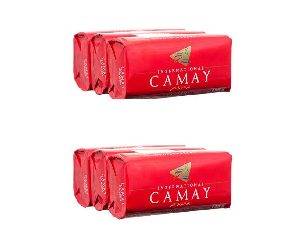 Camay CLASSIC Softly Scented Bar Soap (PACK OF 6) All-in-one exfoliating and moisturizing soap Leaves Skin Smooth & Radian! Great for Hands, Face & Body! (6 Bars, 4.4oz Each Bar)