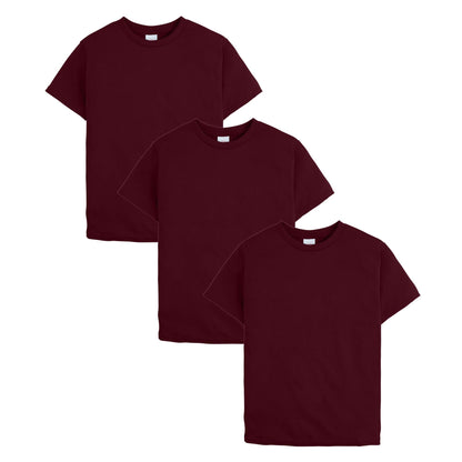 Hanes Boys' EcoSmart Short Sleeve Tee Value Pack (3-Pack), White, X-Large