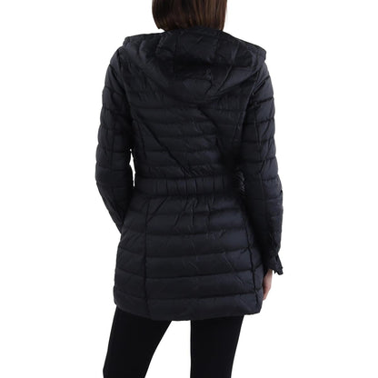 Tahari Womens Insulated Lightweight Puffer Jacket Black XL