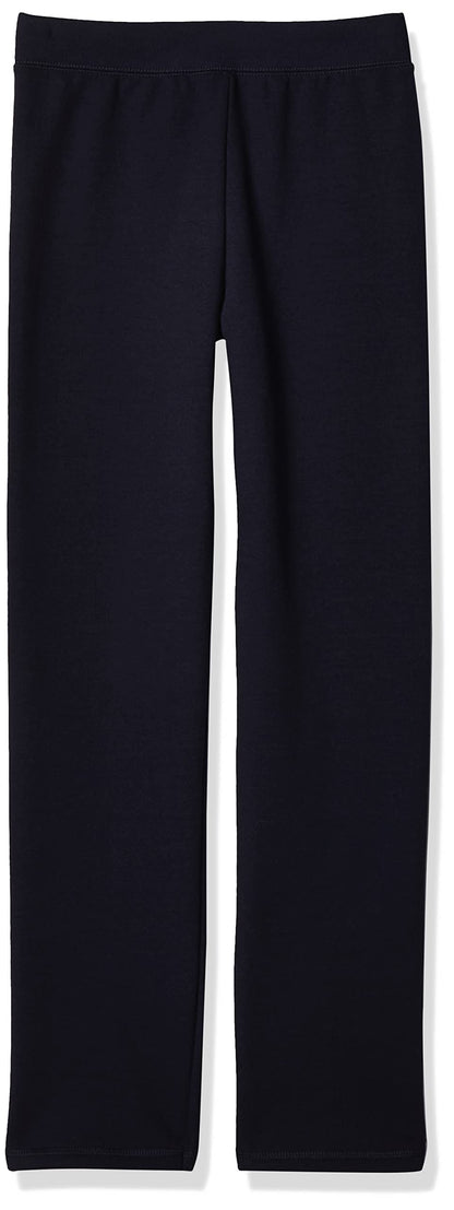 Hanes girls Comfortsoft Ecosmart Open Bottom Leg Sweatpants Pants, Navy, Small US