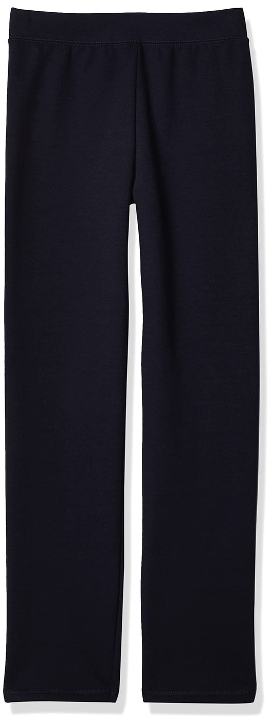 Hanes girls Comfortsoft Ecosmart Open Bottom Leg Sweatpants Pants, Navy, Small US