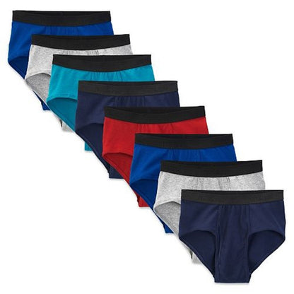 Fruit of the Loom Men's Assorted Cotton Fashion Briefs 8-Pack (Small (28-30"))