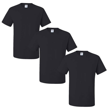 Jerzees Men's Dri-Power Short Sleeve T-Shirt (Pocket & No, Pocket-3 Pack-Oxford, X-Large