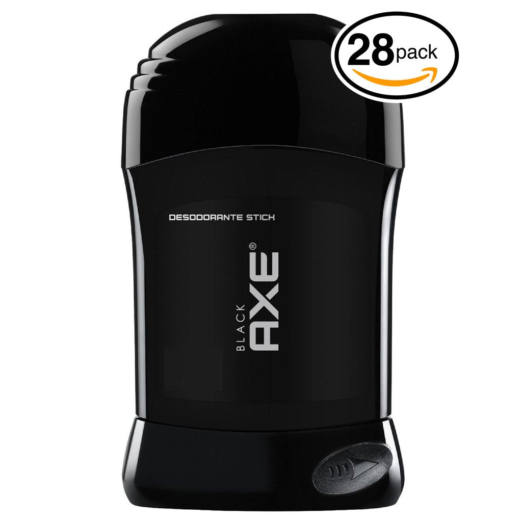(PACK OF 28 STICKS) Axe BLACK Dry Stick Antiperspirant & Deodorant. 48 HOUR ODOR PROTECTION! Energized & Fresh! (28 Sticks, 1.7oz each Stick)