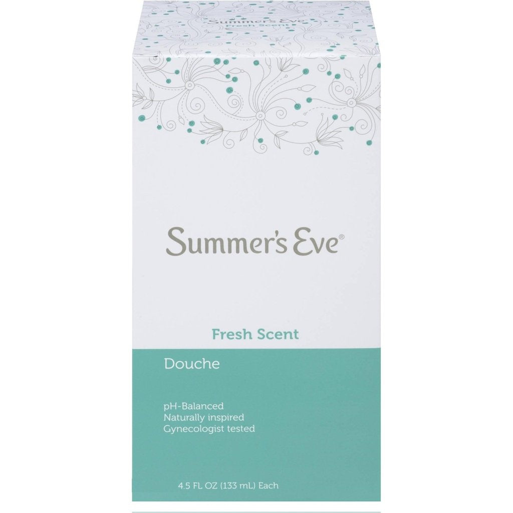(Pack of 4 Bottles) Summer's Eve Fresh Scent Douche Vinegar & Water, Feminine Wash, 4.5oz Bottles. PH Balanced, Naturally Inspired, & Gynecologist Tested (Pack of 4 Bottles, 4.5oz Each Bottle)