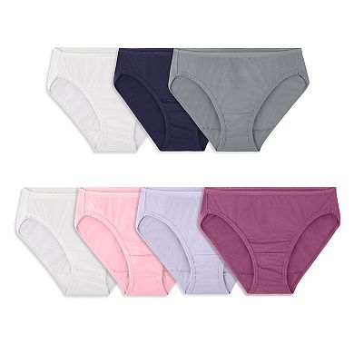 Women's Fruit of the Loom® Signature 100% Cotton 7-pack Bikini Panty Set