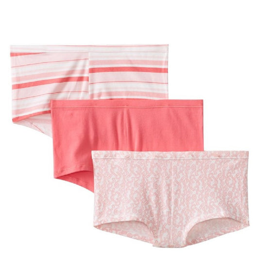 Hanes Women's 3 Pack Comfortsoft Cotton Stretch Boy Brief, Assorted,6