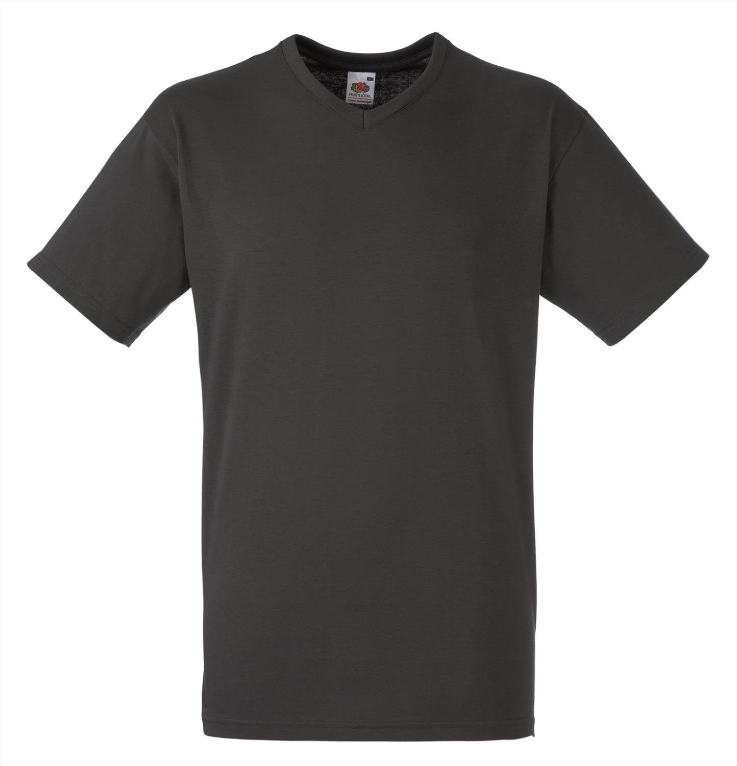 Fruit of the Loom Mens Short Sleeve V-Neck Tee White XL