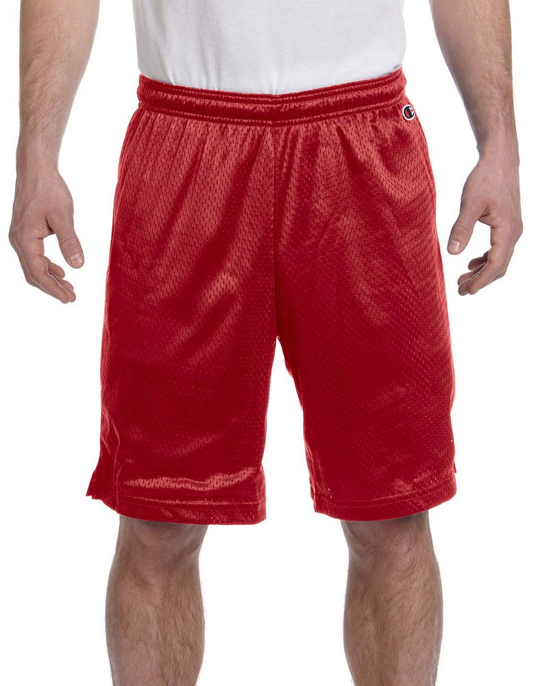 Champion 3.7 oz. Mesh Short, 2XL, SCARLET
